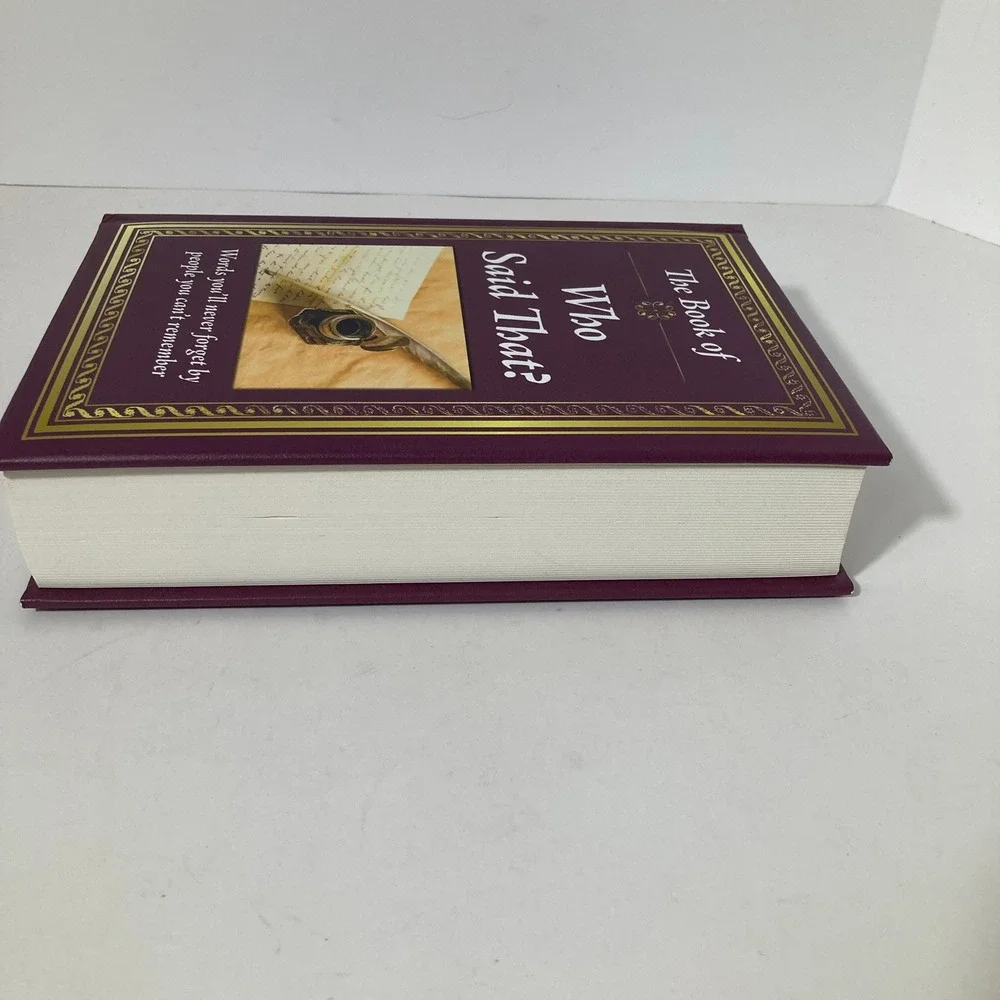 The Book Of Who Said That Publications International Ltd‎ Hardcover